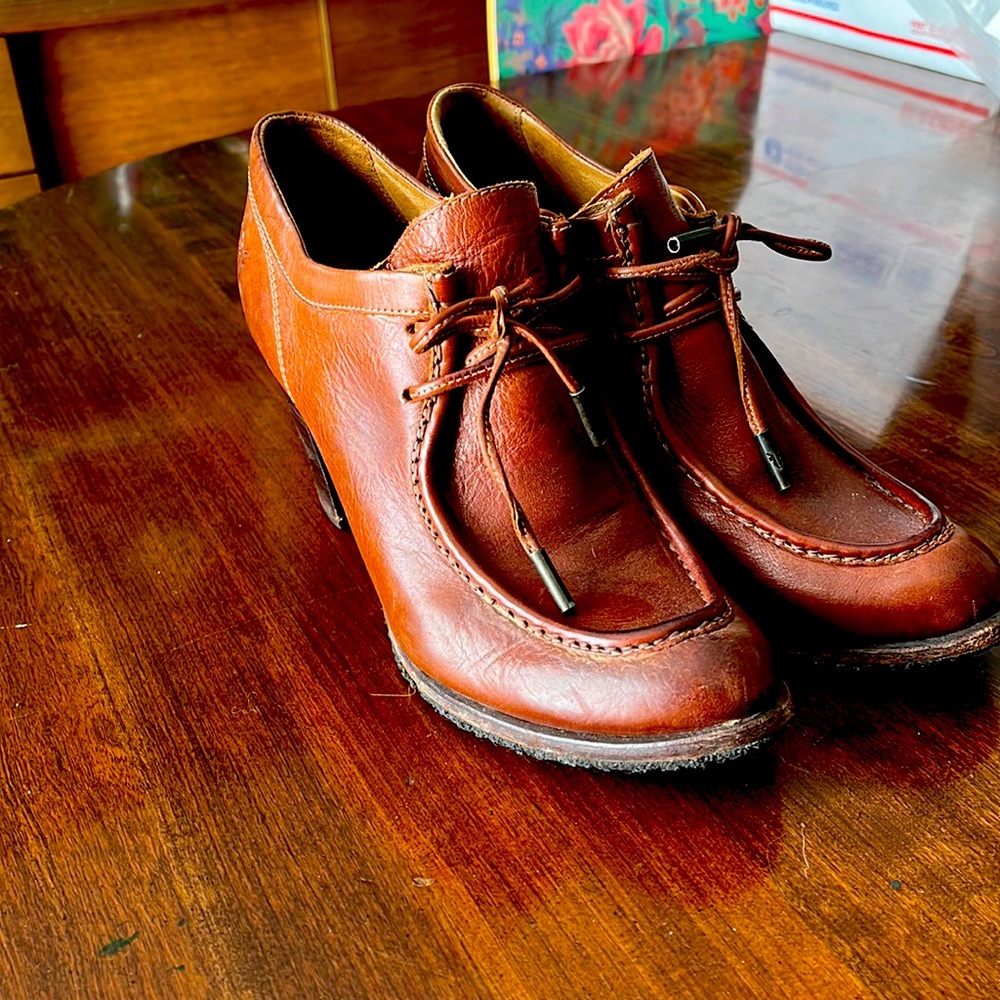 Frye Leather Bootie Loafers!